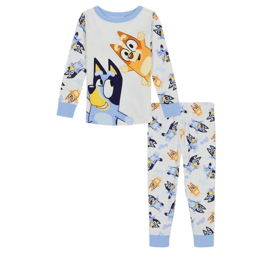 Bluey Bingo Toddler Boys Long Sleeve Shirt and Pants Pajama Set 2-Piece 4T NWT